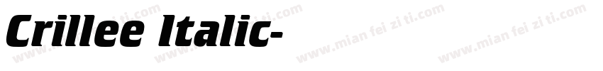 Crillee Italic字体转换